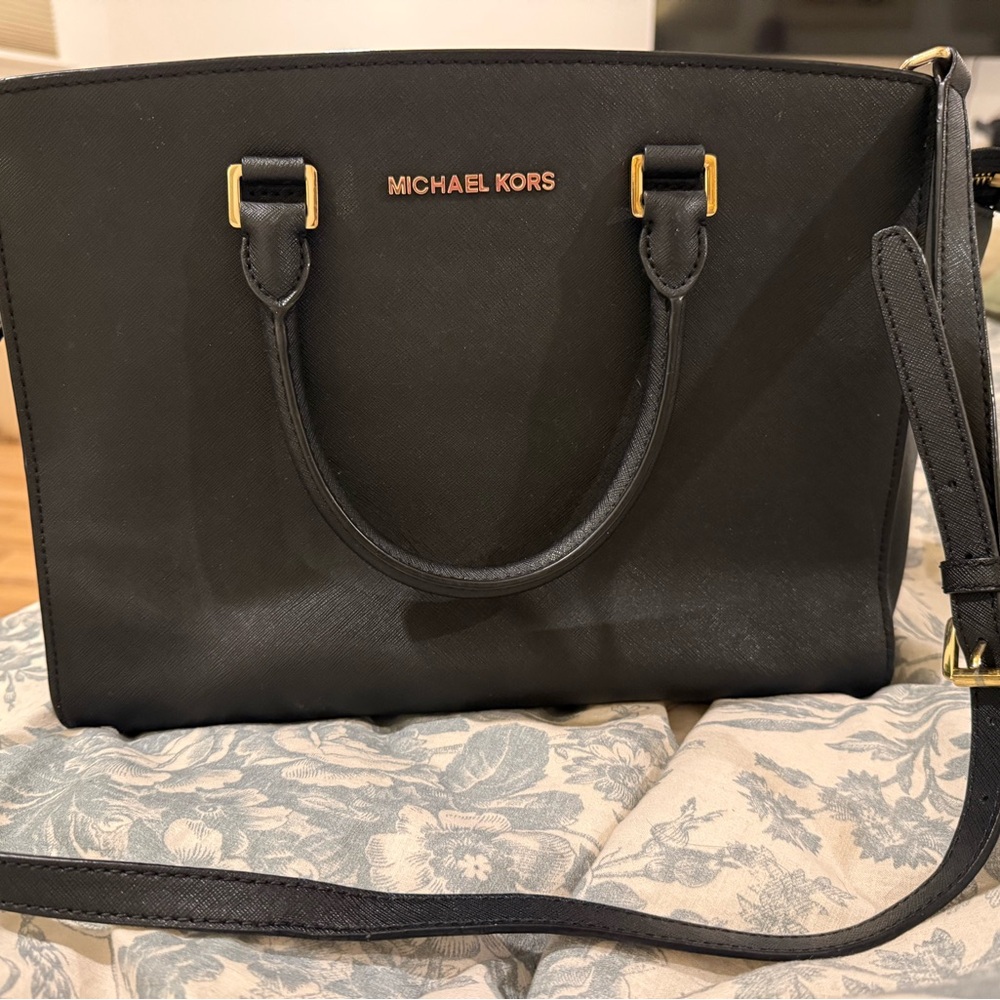 Michael Kors Black Satchel Bag